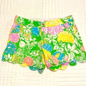 LILLY PULITZER The Buttercup Short-Scalloped Hem Size 0